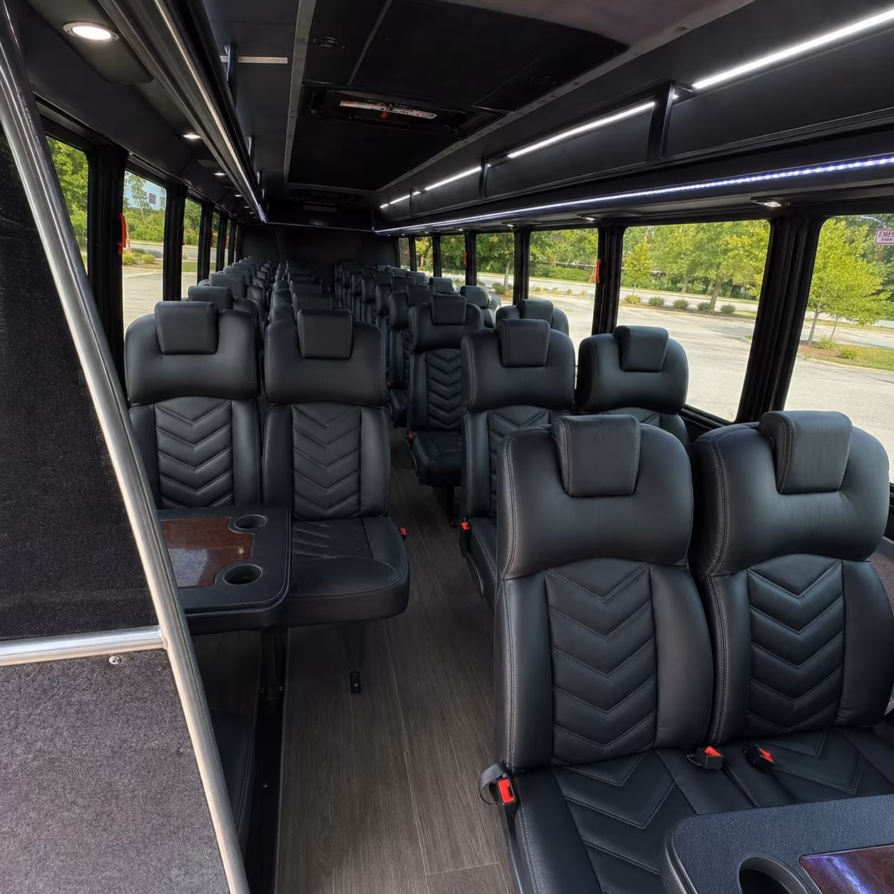 gilbert 25 passenger minibus inside