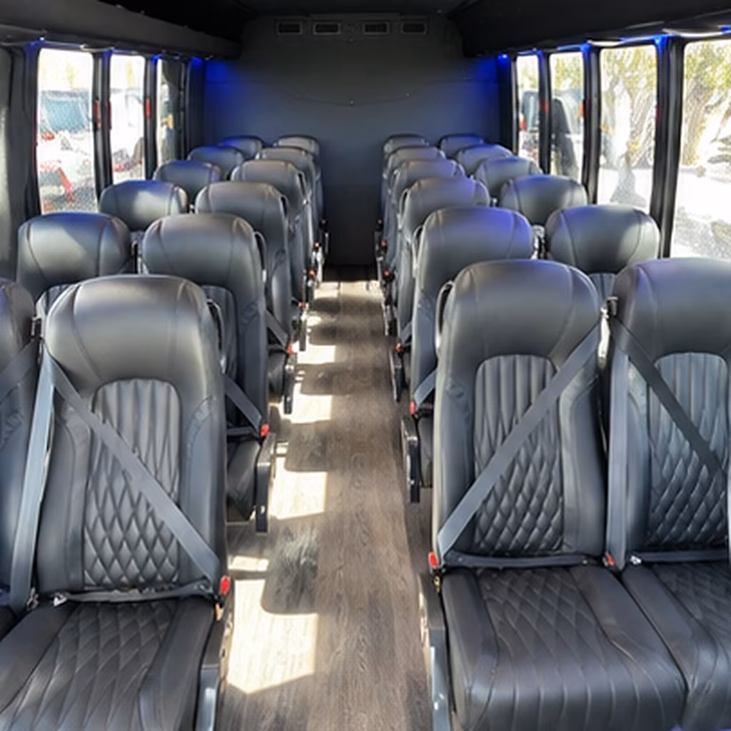 gilbert 35 passenger minibus inside