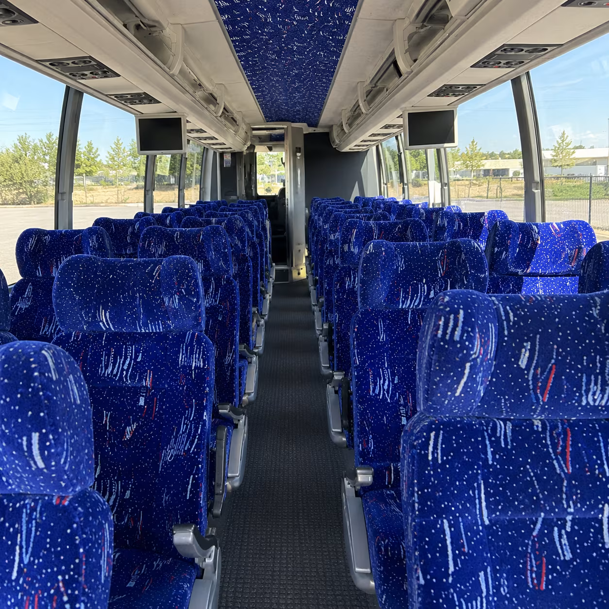 gilbert 56 passenger charter bus interior