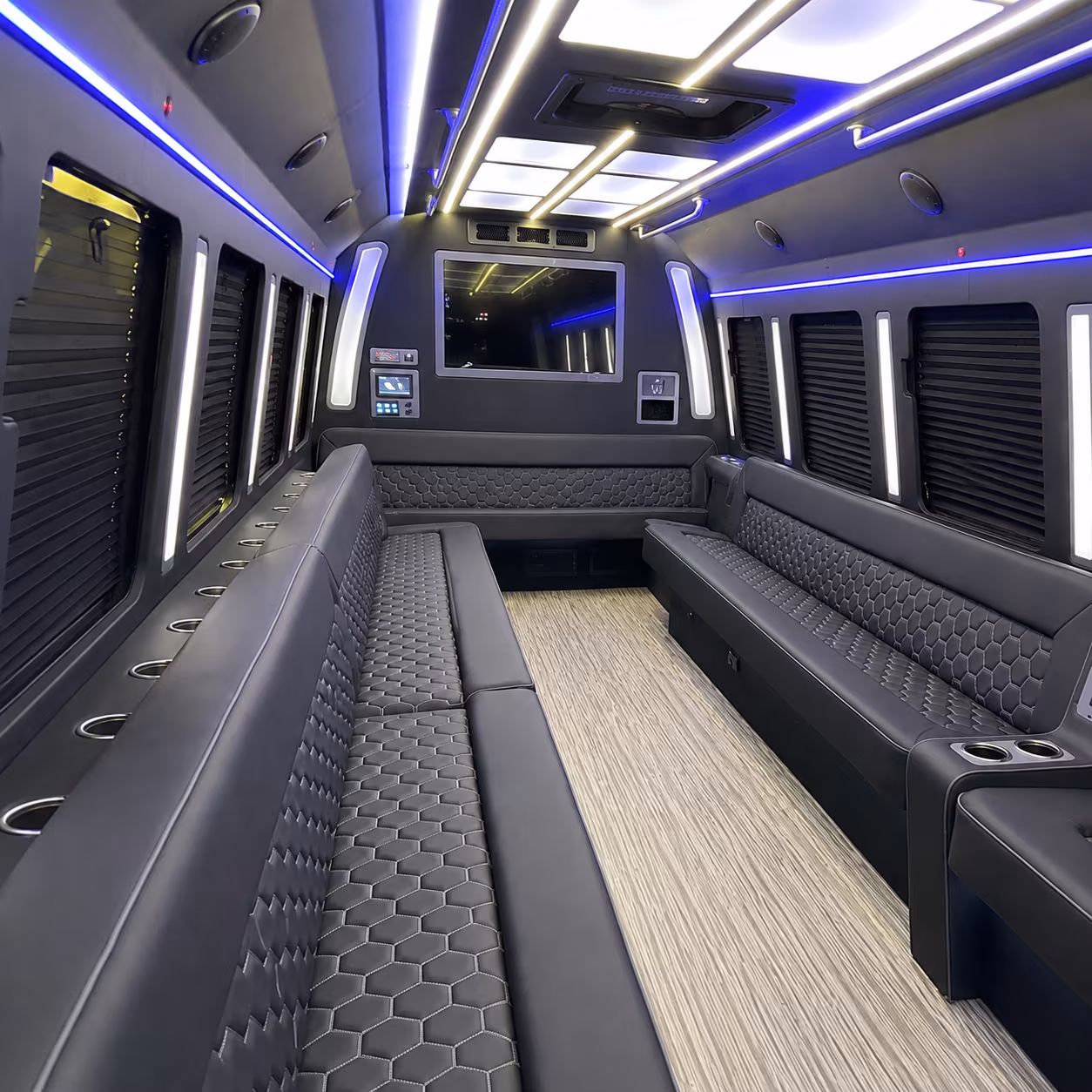 gilbert party bus inside