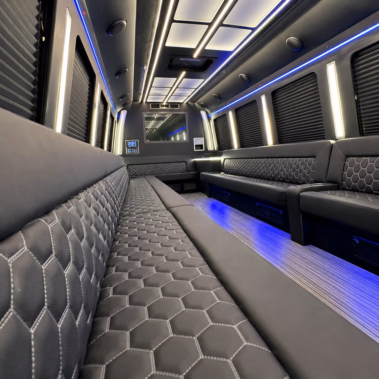 gilbert party bus interior