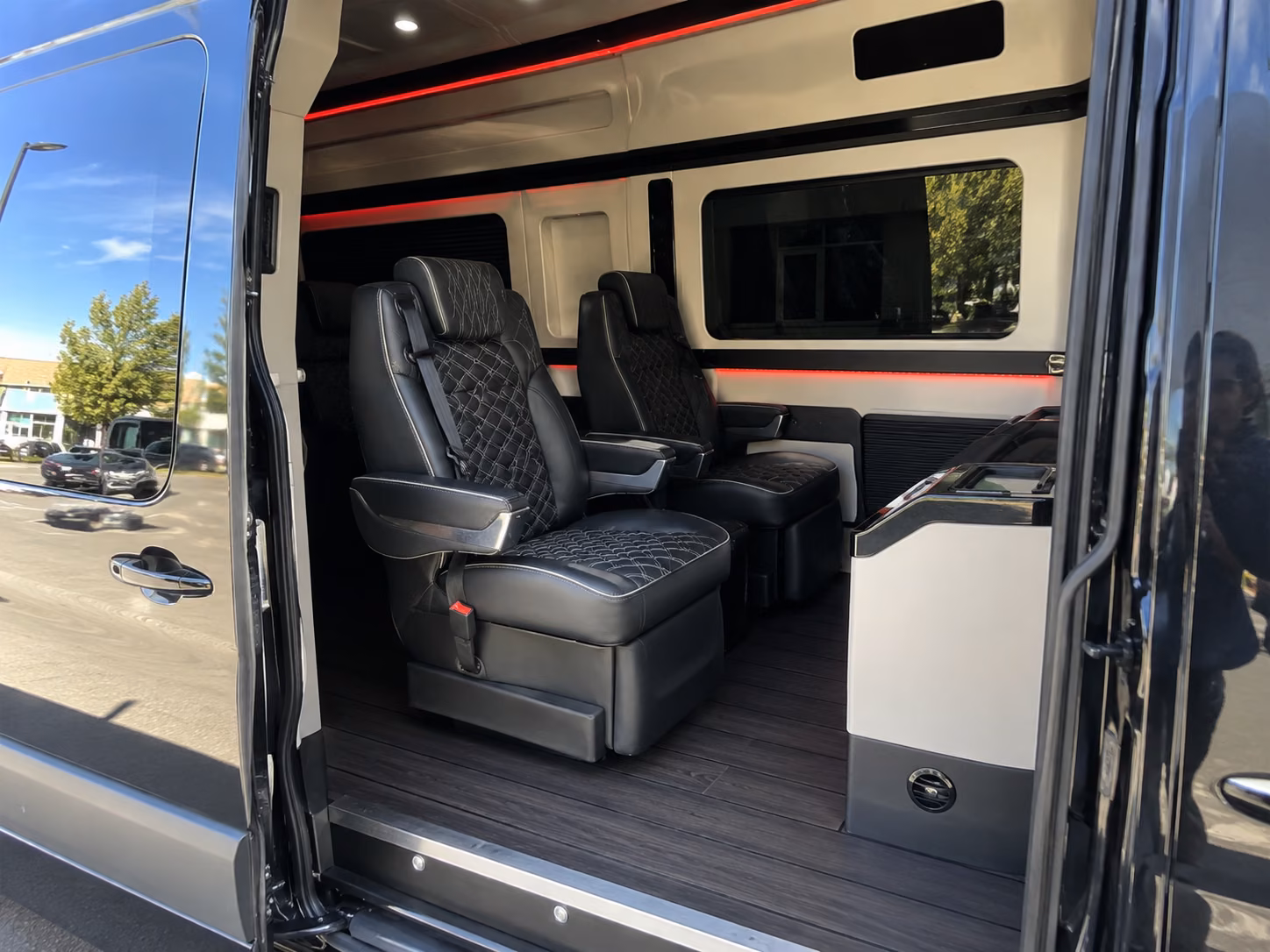 gilbert private event transportation onboard seating